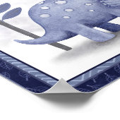 Poster Little Roar Dinosaur - Tricératops (Coin)