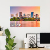 Poster Little Rock, Arkansas, États-Unis (Bureau à domicile)