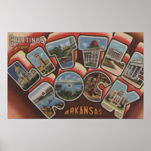 Poster Little Rock, Arkansas - Grandes Lettres Scènes 2