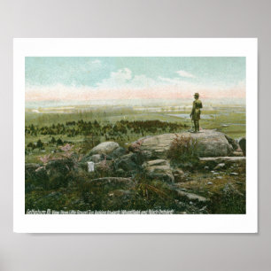Poster Little Round Top, champ de bataille de Gettysburg 
