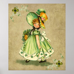 Poster Little Saint Patty's Day Girl - Imprimer
