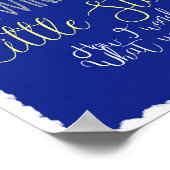 Poster Little Star Argent et nuages (Coin)