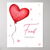 Poster Little Sweethee Red Valentine Food (Devant)