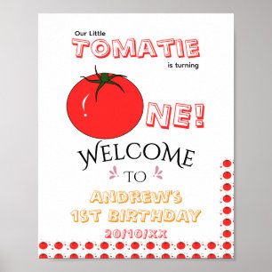 Poster Little Tomatie Fait Son Premier Anniversaire Migno