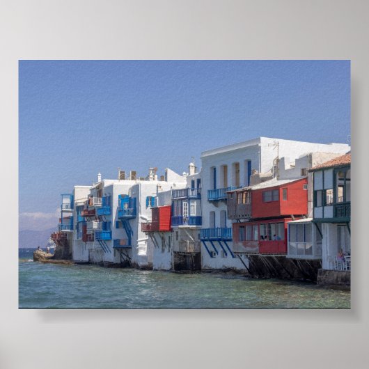 Poster Little Venice in Mykonos (Devant)