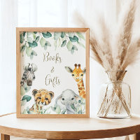 Little Wild One Safari Baby shower Livres & Cadeau