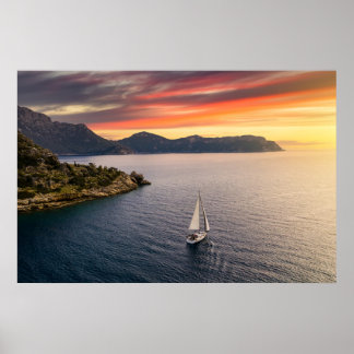 Poster Littoral | Bodrum, Turquie