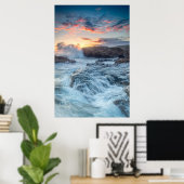 Poster Littoral | Carmel California (Bureau à domicile)