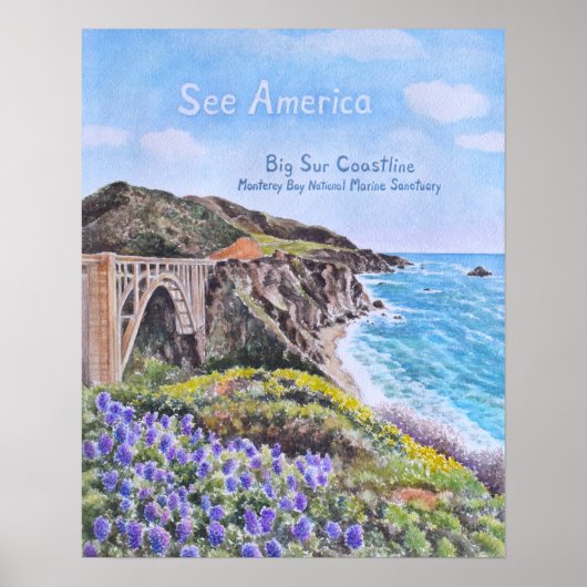 Poster Littoral de Big Sur (Devant)