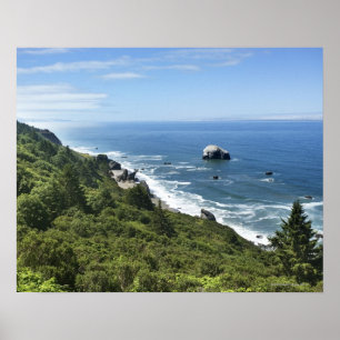 Poster Littoral de la Californie