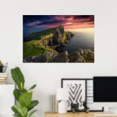 Poster Littoral | Île de Skye, Écosse (Bureau à domicile)