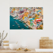 Poster Littoral | Naples Italie (Cuisine)