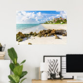 Poster Littoral | Naples Pier, sud-ouest de la Floride (Bureau à domicile)