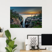 Poster Littoral | Parc national Acadia, Maine (Bureau à domicile)