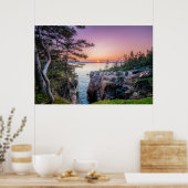 Poster Littoral | Parc national Ravens Nest Acadia Maine (Cuisine)