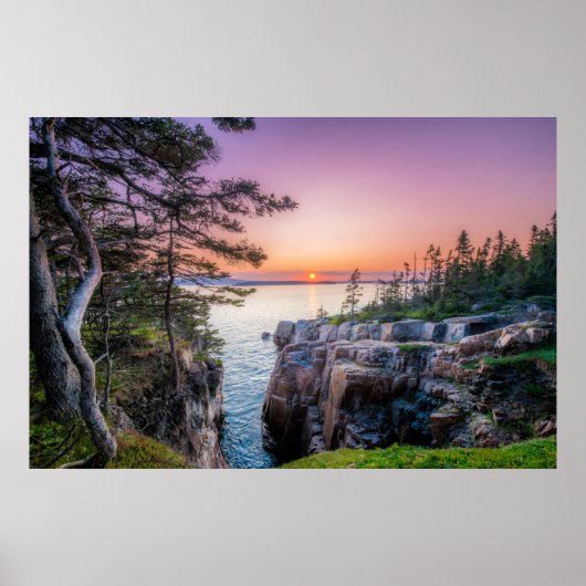 Poster Littoral | Parc national Ravens Nest Acadia Maine (Devant)