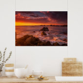 Poster Littoral | Sunset Pacific Grove Carmel California (Cuisine)