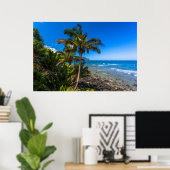 Poster Littoral tropical (Bureau à domicile)