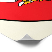 Poster Lituanie Détail des armoiries (Coin)