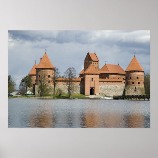 Poster Lituanie, Trakai. Château de l'île 2 (Devant)