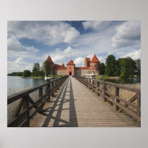 Poster Lituanie, Trakai, Trakai Historique National