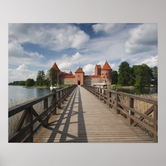 Poster Lituanie, Trakai, Trakai Historique National (Devant)