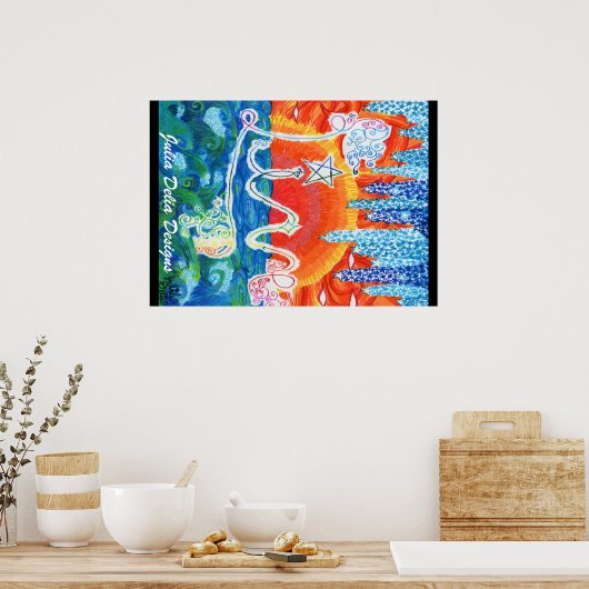 Poster "Live" 20" x 28" (Cuisine)