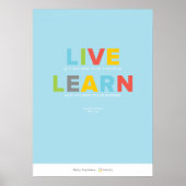 Poster Live and Learn (Devant)