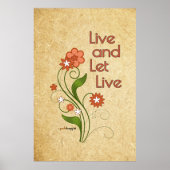 Poster Live and Let Live (programmes en 12 étapes) (Devant)