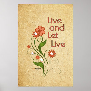 Poster Live and Let Live (programmes en 12 étapes)