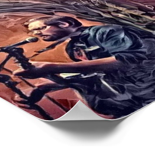 Poster Live au Café Tribal (Coin)