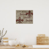 Poster Live Bolder Rire plus fort Amour Deeper (Cuisine)