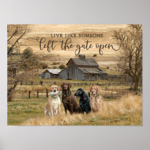 Poster Live Comme Quelqu'Un A Laissé La Porte Ouverte