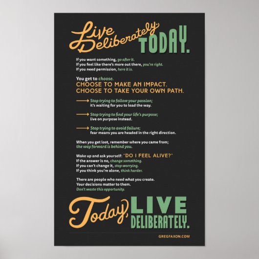 Poster Live Deliberto : Un Manifeste (Devant)