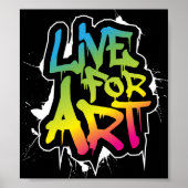 Poster Live For Art (Devant)