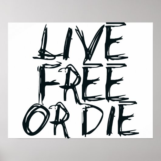 Poster Live free ou Die (Devant)