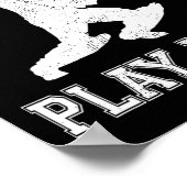 Poster Live Free Play Hard Funny Cricket Lover Player Gra (Coin)