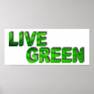 Poster Live Green
