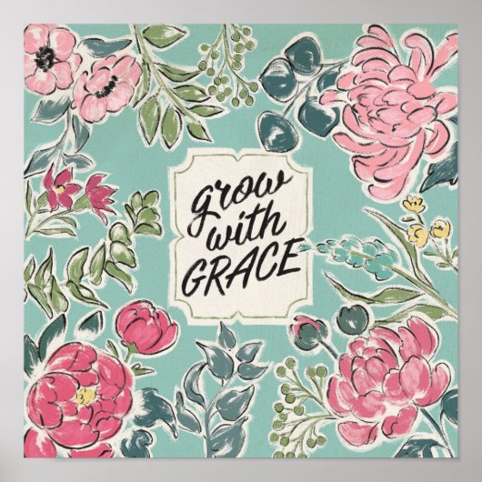 Poster Live in Bloom | Grow with Grace (Devant)
