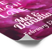 Poster Live Lauder Love Purple Peony Mariage (Coin)