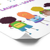 Poster Live ~ Laugh ~ Amour ~ Apprendre Enseignant de l'é (Coin)