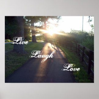 Poster Live Laugh Love