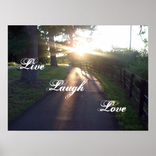 Poster Live Laugh Love (Devant)