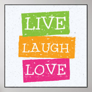 Poster Live Laugh Love 2