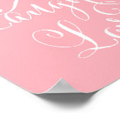 Poster Live, Laugh, Love art print - rose (Coin)