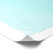 Poster Live Laugh Love | Blue Ombre Motivation (Coin)