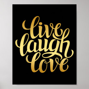 Poster Live Laugh Love Tee - shirts, Inspiration Cool Cit