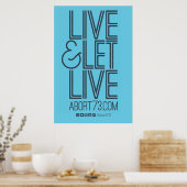 Poster Live & Let Live (Abort73.com) (Cuisine)