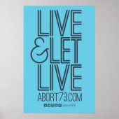 Poster Live & Let Live (Abort73.com) (Devant)