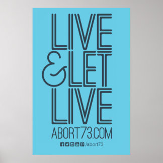 Poster Live & Let Live (Abort73.com)